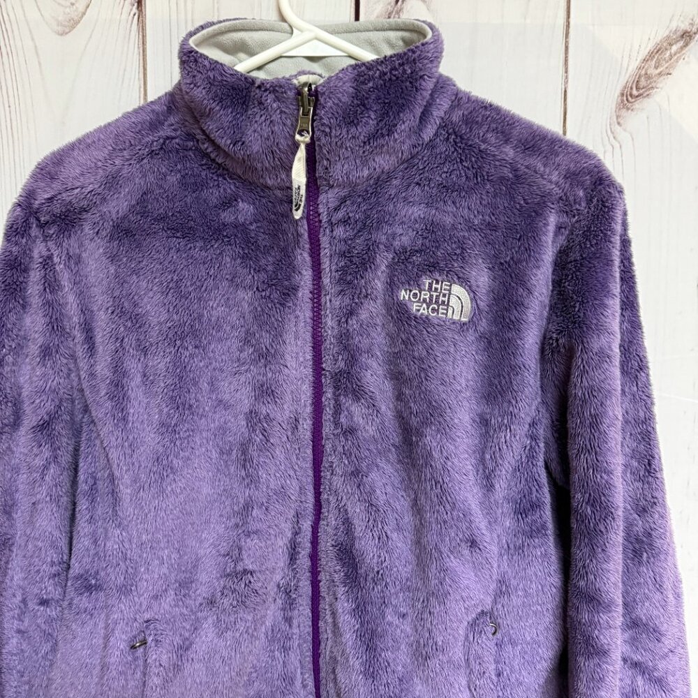 The North Face Women’s Osito‎ Jacket M Purple Plush Fleece EUC - Picture 2 of 10